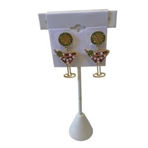 Sparkly Summer Cocktail Drop Earrings.